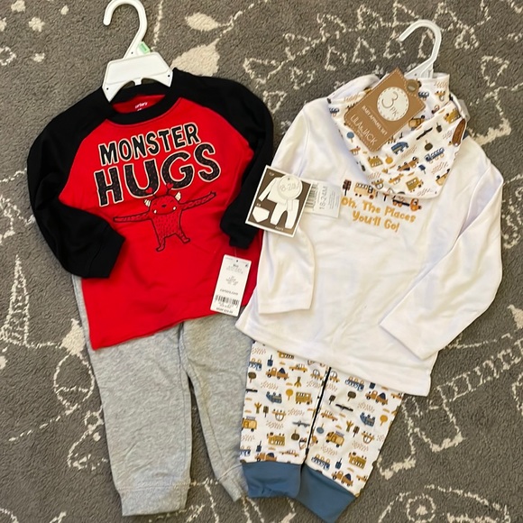 Carter's Other - NWT Carters and Lila & Jack cars baby boys 18-24 month sets